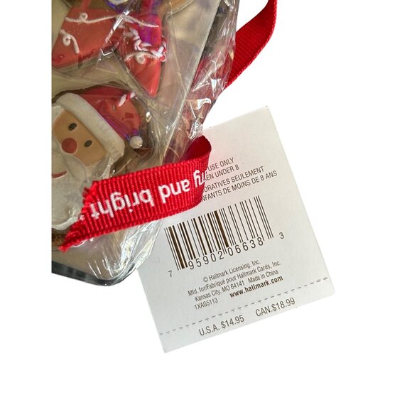 Hallmark Christmas Gingerbread Scented Ornaments Set of 6 With Ribbon holiday - Picture 2 of 4